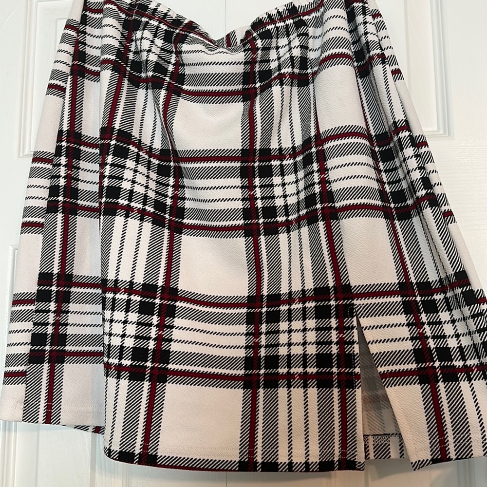 Shein plaid skirt